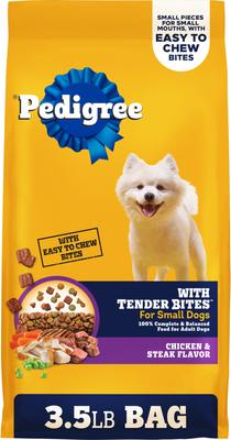Tender Bites Complete Nutrition Chicken & Steak Flavor Small Breed Adult Dry Dog Food, 14-lb bag