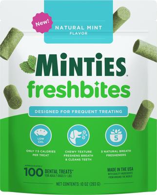 FreshBites Soft & Chewy Dog Dental Treats, 50 count