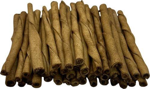 Twists 5-in Peanut Butter Flavor Rawhide Dog Chew Treats, 50 count