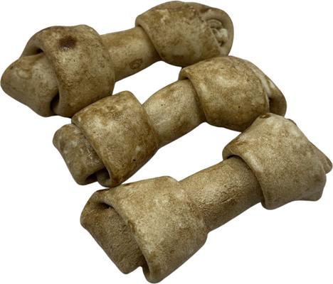 Knotted 4 to 5-in Chicken Flavor Rawhide Bone Dog Treats, 20 count