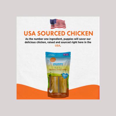 Hide-Free 7-in Puppy Rolls Chicken Dog Treat, 7.6-oz bag, 2 count