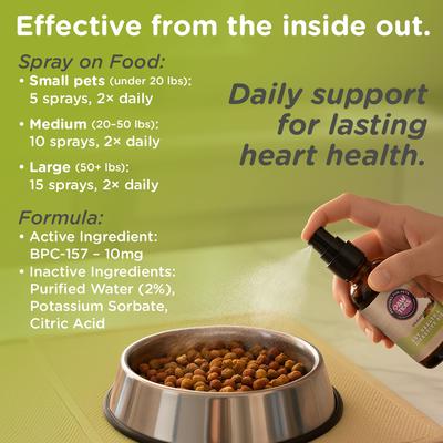 Gut Health & Digestive Aid Supplement Spray for Dogs & Cats, 2-fl oz bottle