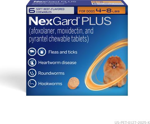 Chewables for Dogs, 17.1-33 lbs. (Gold Box) 1 Chewable Tablet (1-mo. supply)