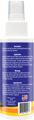 After Sun Care Unscented Dog & Cat Nourishment Spray, Blue/Orange/White, 4-fl oz bottle