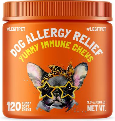 Allergy & Immune Support Chicken Flavored Chew Supplement for Adult Dogs, 30 count