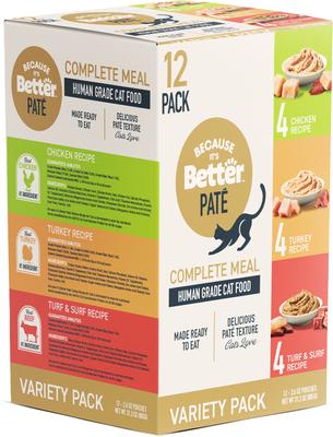 Complete Meal Chicken Recipe Pate Wet Cat Food, 2.6-oz pouch, case of 12