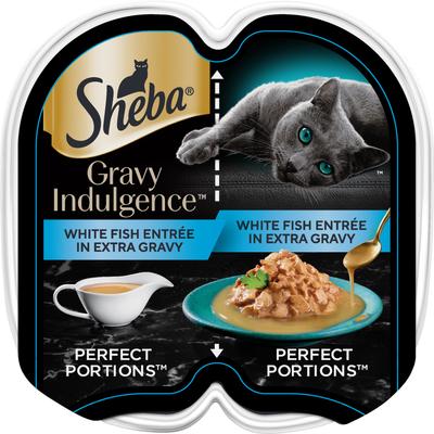 Comida húmeda para gatos adultos sin cereales Gravy Indulgence Chicken Entree en salsa extra, lata de 2.64 oz, caja de 24