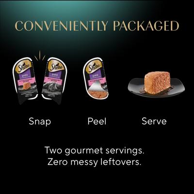 Perfect Portions Grain-Free Seafood Entrees Pate Variety Pack Adult Wet Cat Food Trays, 2.6-oz, case of 12