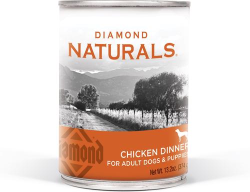 Naturals Chicken Dinner Adult & Puppy Canned Dog Food, 13.2-oz can, bundle of 24