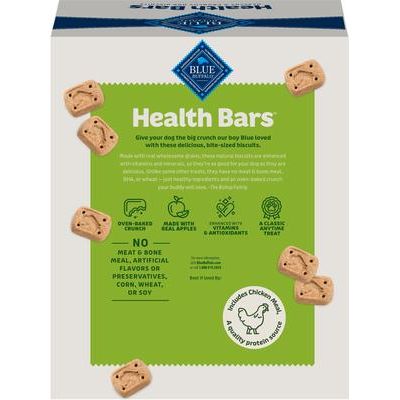 Mini premios para perros Health Bars de manzana y yogur, caja de 2 lb