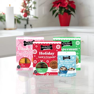 Lick'n Crunch Festive Holiday Candy Cane Dog Treats, 13-oz bag