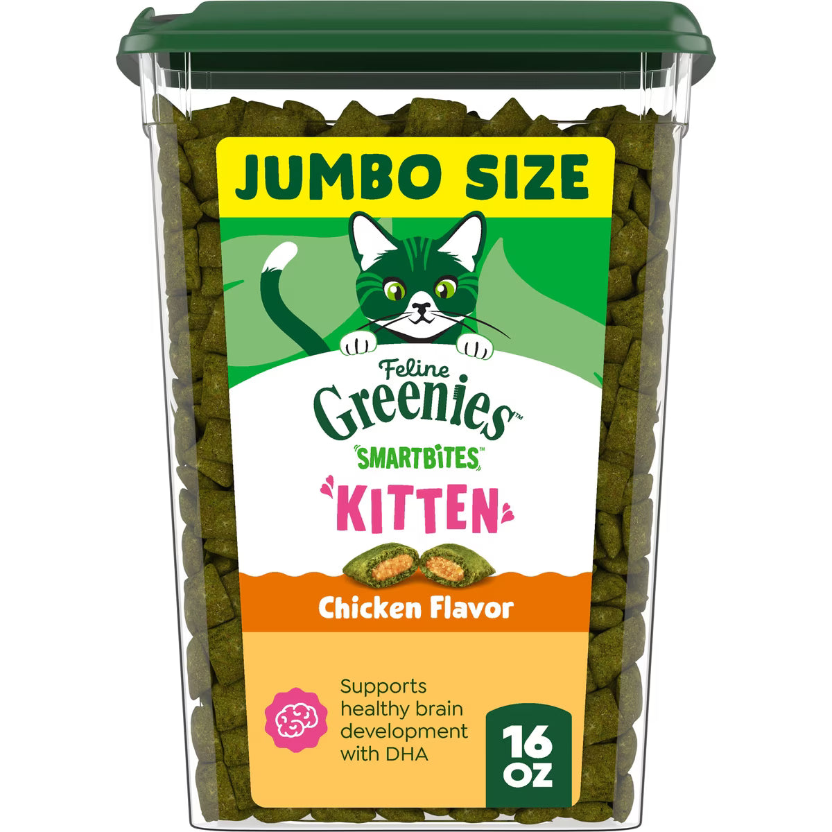 Smartbites Kitten - Premio crujiente para gatos con sabor a pollo