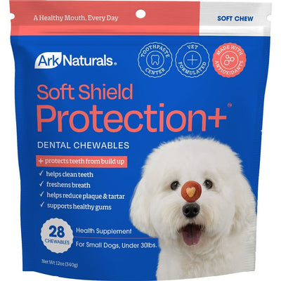Soft Shield Protection+ Brushless Toothpaste Dental Chews, tamaño Pequeño. 340 g. - Ark Naturals