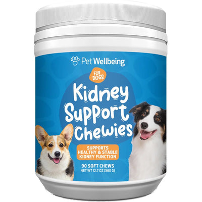 REV Kidney Support Chewies Fluid Balance Supplement for Dogs, sabor Pollo. 360 g / 90 chews. - Pet Wellbeing
