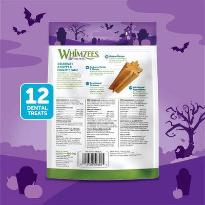 by Wellness Halloween Dental Chews Natural Grain-Free Dental Dog Treats, Small, 12 count