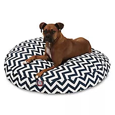 Majestic Pet Chevron Round Indoor & Outdoor Dog Bed