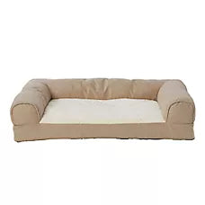 Top Paw Tan Basket Weave Orthopedic Couch Dog Bed