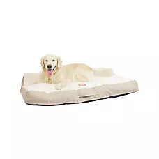 Armarkat Beige & Ivory Snowy Velvet Pillow Dog Bed