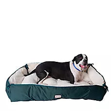Armarkat Laural Green & Ivory Cuddler Dog Bed