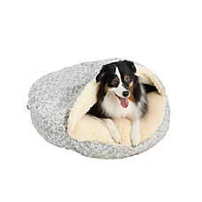 Snoozer Wag Collection Ramey Gray Luxury Cozy Cave Round Dog Bed