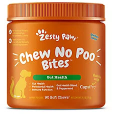 No Poo Bites, Gut Health y Poop Eating Deterrent, sabor Pollo. 90 chews.