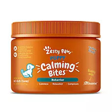 Puppy Calming Bites, Stress Anxiety & Hyperactivity, sabor Pavo. 90 chews.