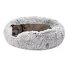 Cama Calming Cuddler Donut - Mist Gray 91 cm para Mascotas - FurHaven