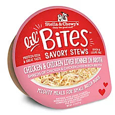 Lil Bites Savory Stews Small Breed Adult Wet Dog Food - Chicken & Chicken Liver