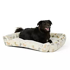Top Paw Print Cuddler Dog Bed