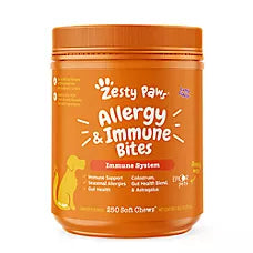 Allergy & Immune Bites, Immune Support y Gut Health, sabor Cordero. 250 chews.