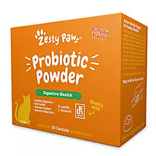 Probiotic Powder Gatos, Gut Flora y Digestive Aid, sabor Calabaza. 30 scoops.