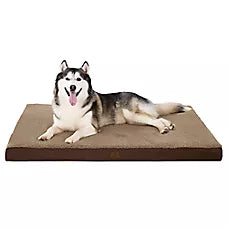 Bedsure® Orthopedic Waterproof Dog Bed with Sherpa & Oxford Fabric Removable Cover & Egg Crate Foam