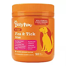 Flea & Tick Bites, sabor Pollo Rostizado. 90 chews.
