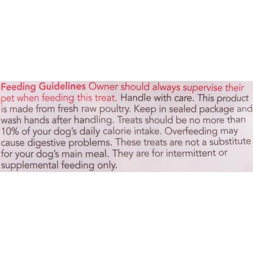 Premios de entrenamiento para perros: Trocitos de pavo liofilizados, bolsa de 2.5 oz
