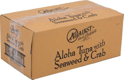 Comida enlatada para gatos sin cereales Aloha Tuna con algas y cangrejo, 2.8 oz, caja de 24