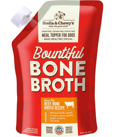 Stella & Chewy's, Bountiful Beef Bone Broth Recipe for Dogs. 454 ml.