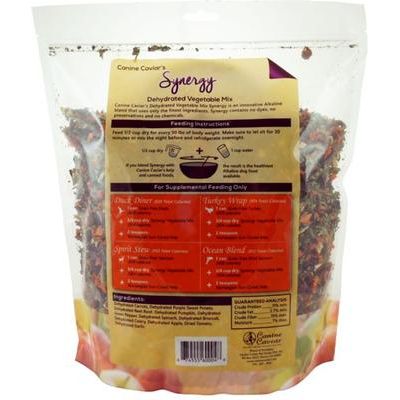 Comida deshidratada para perros Synergy Vegetable Mix, bolsa de 2.5 lb
