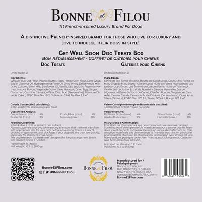 Human-Grade Get Well Soon Dog Treats Gift Box, 21 count