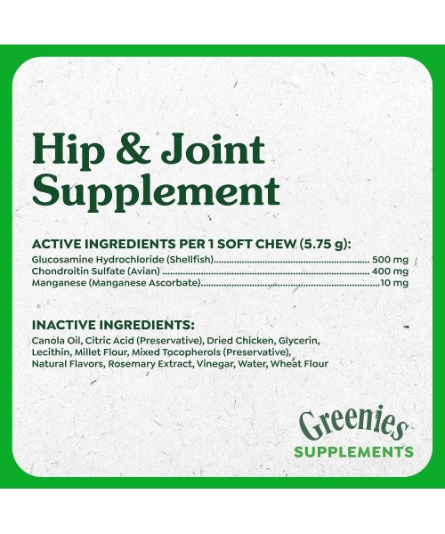 Greenies, Supplements Hip and Joint sabor Pollo. 30 y 80 chews