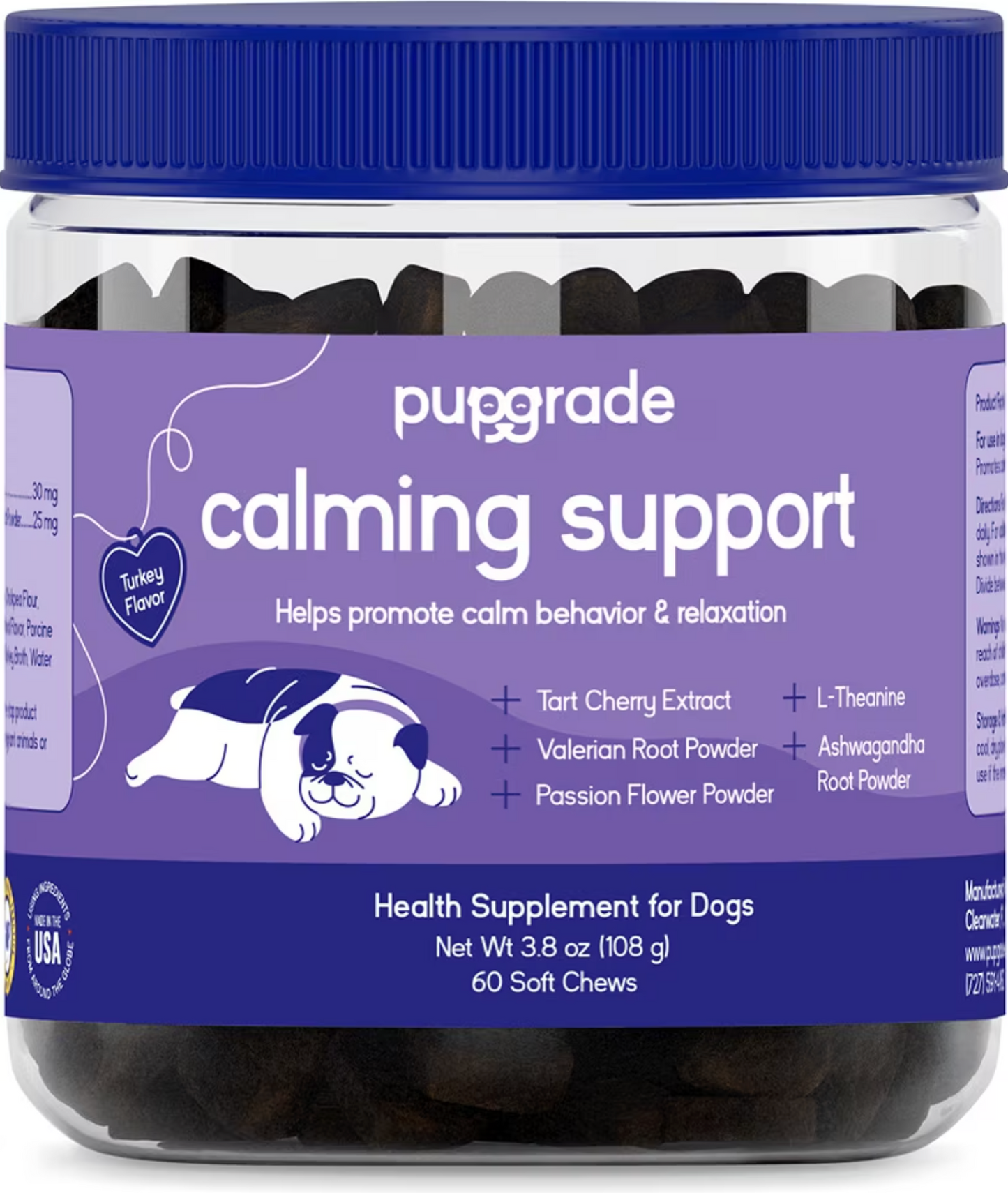 PupGrade, Suplemento calmante para perros, 60 uds.