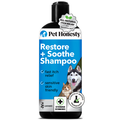 Pet Honesty Restore + Soothe Shampoo, aroma Lavanda, botella individual de 355 ml, SKU PH-1069862