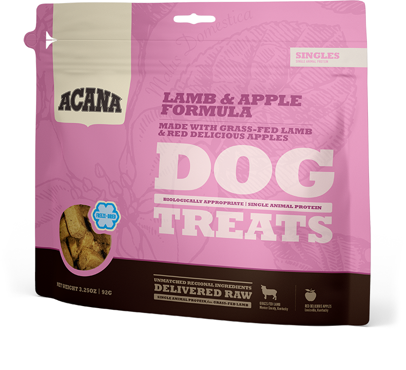 ACANA Singles Lamb Apple Freeze-Dried Treats, 3.25 oz 92 g