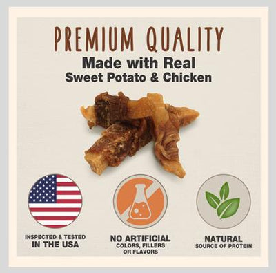 Gourmet Wrapped Treats Chicken & Sweet Potato Flavor Dog Treats, 28-oz