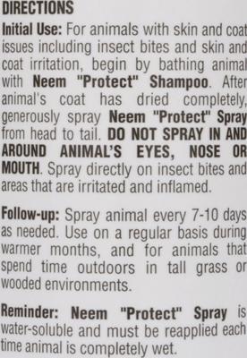 Bundle: Ark Naturals Neem Protect Shampoo, 8-fl oz bottle + Dog & Cat Spray, 8-fl oz bottle