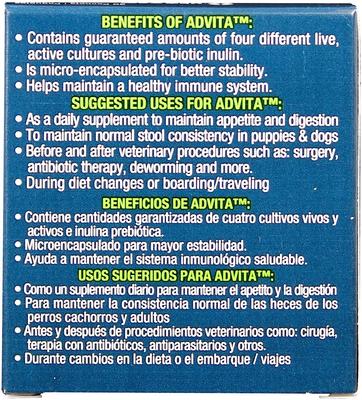 Advita Probiotic Nutritional Dog Supplement, 30 count