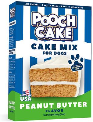 Basic Starter Plus Peanut Butter Cake Mix with Cake Mold Kit & Pooch Creamery Vanilla Ice Cream Dog Birthday Cake 9-oz box & 5.25-oz carton