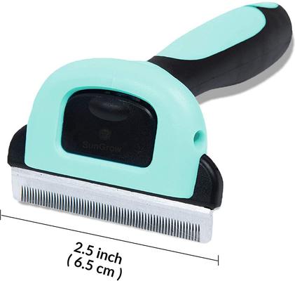 Undercoat Deshedding Brush for Short Haired Dog & Cat Shedding Control & Grooming Tool