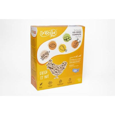 Alimento para perros deshidratado al aire Integra Pet Chick It Out, caja de 2.5 lb
