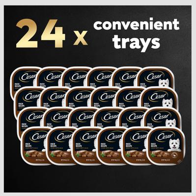 Classic Loaf in Sauce Duck Recipe Dog Food Trays, 3.5-oz, case of 24