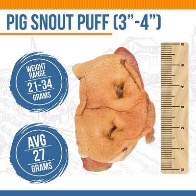 Pig Snout Puff Dog Treats, 7 count